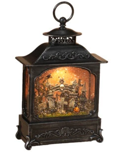 Laterne Halloween Friedhof Beleuchtet