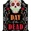 Day Of The Dead Schild Mit Glitzer Schrift