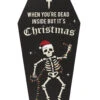 "Dead Inside Coffin" Cryptmas Wandbild In Sargform