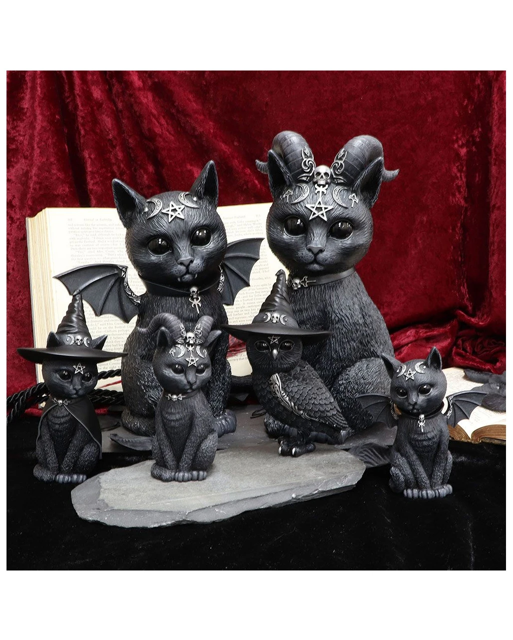 Walpurgisnacht Eule Mit Hexenhut 13,5cm – Bild 7