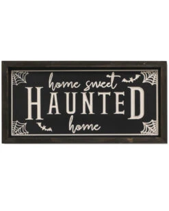 "Home Sweet Haunted Home" Halloween Wandbild 40cm