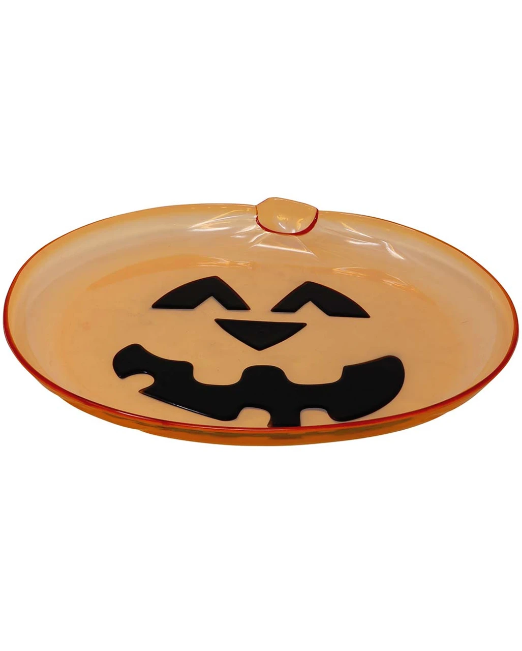 Halloween Kürbis Kunststoff Teller – Bild 2