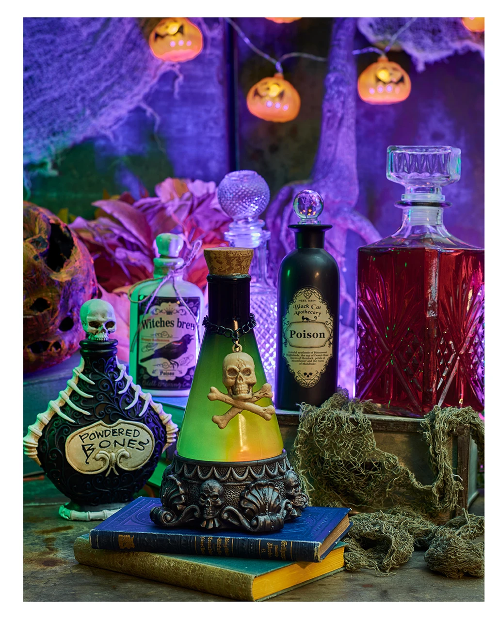 Vintage Glasflasche Kristallschliff Rund 20cm – Bild 2