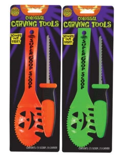 Halloween Kürbis Messer & Löffel Set 2-tlg.