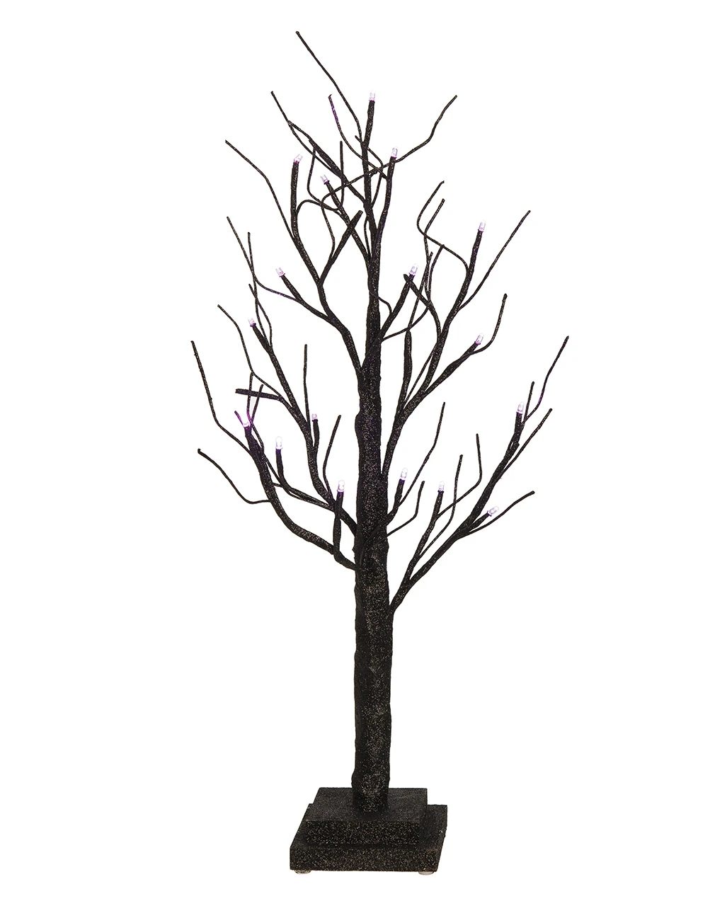 Halloween Glitzer Baum Leuchtend 75cm