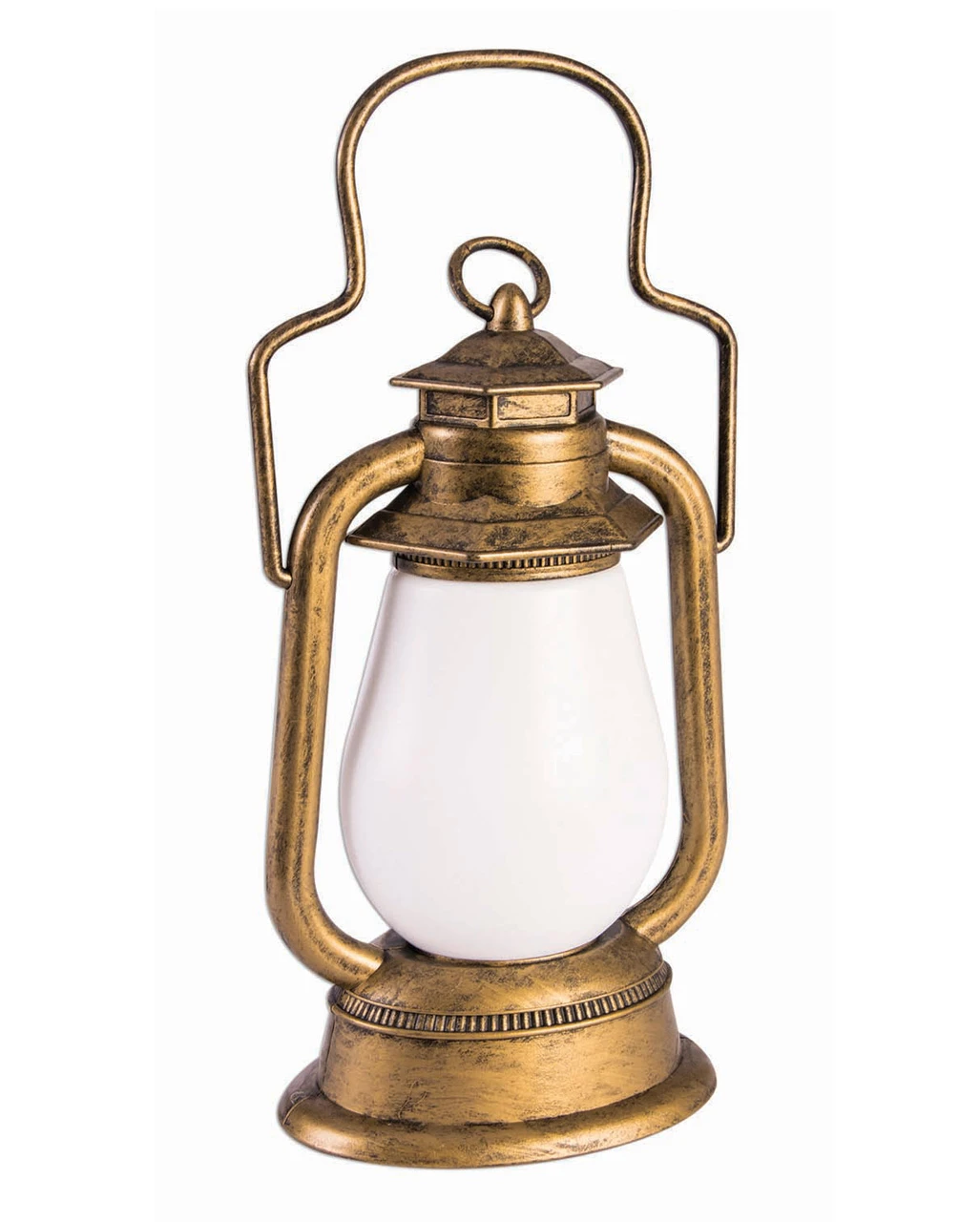 Messingfarbene Grubenlaterne Mit Licht – Bild 2
