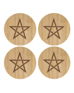 Untersetzer Mit Pentagramm 4 St.