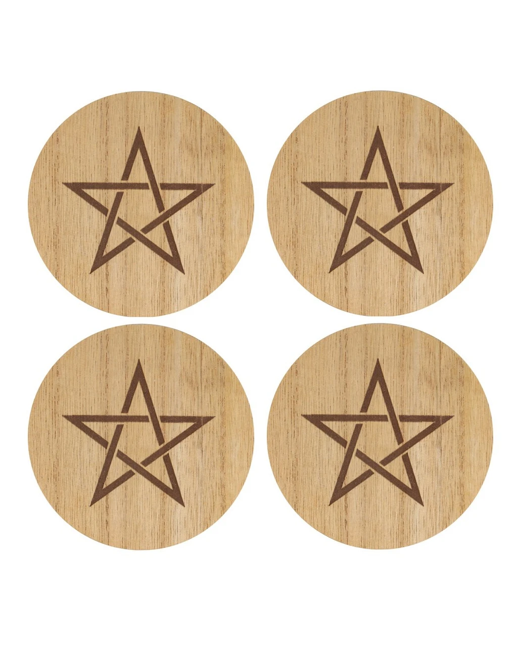 Untersetzer Mit Pentagramm 4 St.