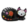 Schlafende Sugar Skull Katze 22cm