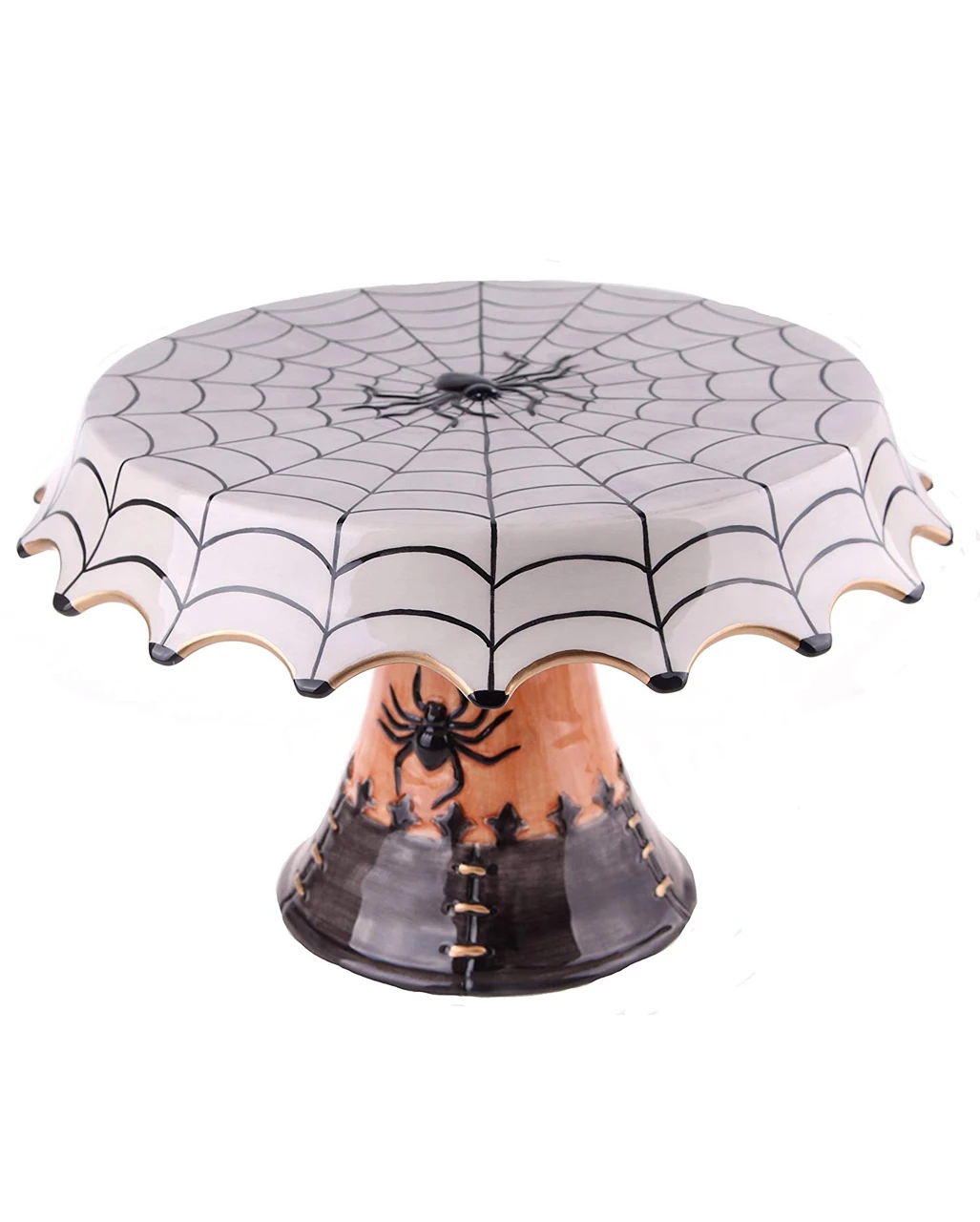 Halloween Spinnweben Keramik Kuchenplatte 30cm