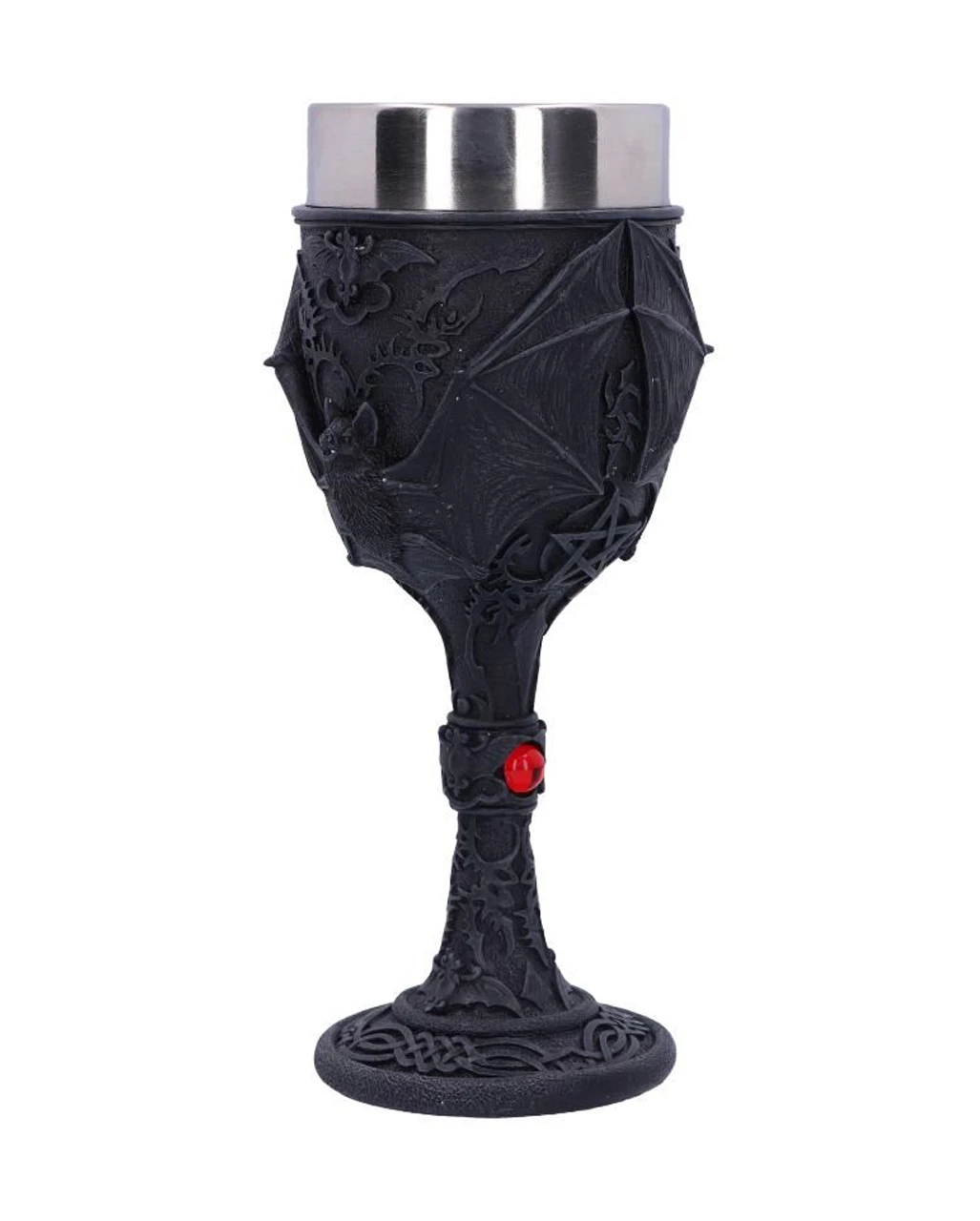 Gothic Vampirfledermaus Weinkelch – Bild 2